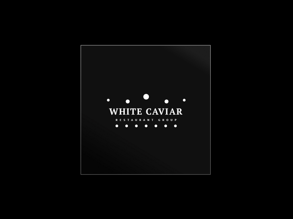 "White Caviar" restaurant group logo